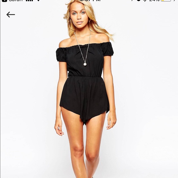 Asos off shoulder beach romper - Picture 4 of 4